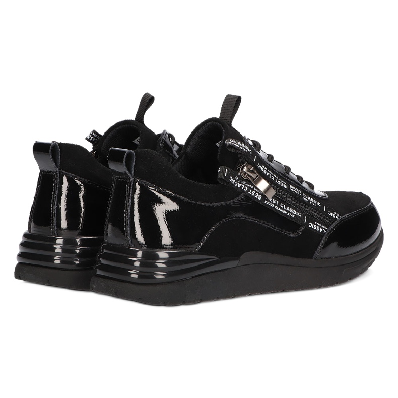 Zapatillas de piel Filippo DP3149 / 21 BK negro 4