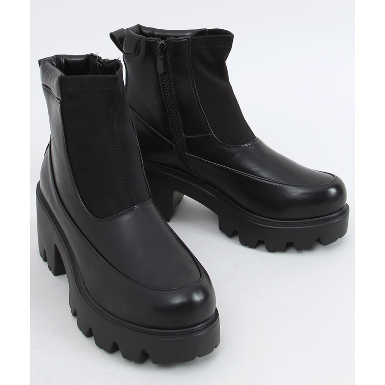 Negro Botas de suela gruesa CH19208 Negro 1