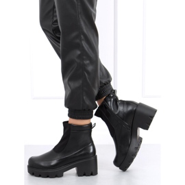 Negro Botas de suela gruesa CH19208 Negro 5