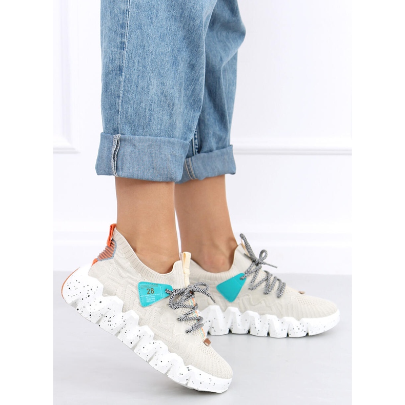 Zapatos deportivos beige NB387 de suela alta beige 2 Zapatos deportivos beige NB387 de suela alta beige 2