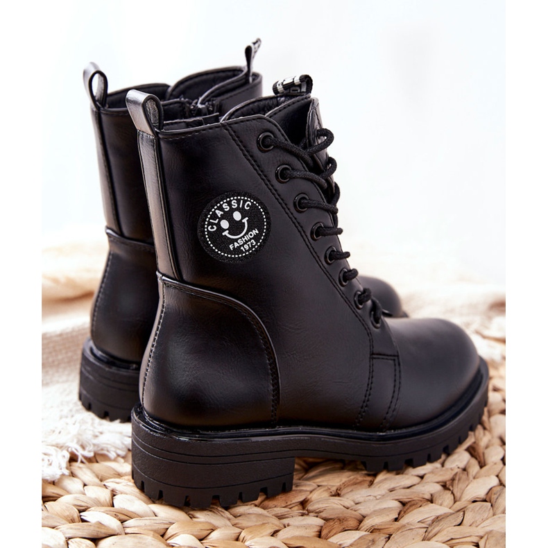 PE1 Botas de abrigo para niños Workers Black Rosalie negro 1