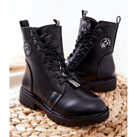 PE1 Botas de abrigo para niños Workers Black Rosalie negro 4