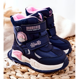 PJ2 Botas de nieve cálidas para niños Botas Nemi azul marino 1