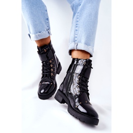 PG1 Botas Colira Negra Lacadas Cálidas negro 6