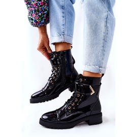 PG1 Botas Colira Negra Lacadas Cálidas negro 5