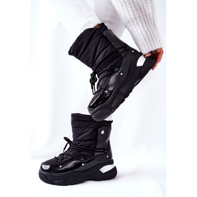 POTOCKI Botas de nieve calentadas con piel Black Holys negro 1