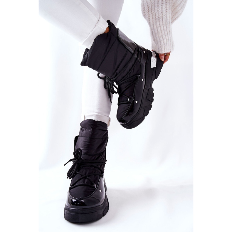 POTOCKI Botas de nieve calentadas con piel Black Holys negro 2