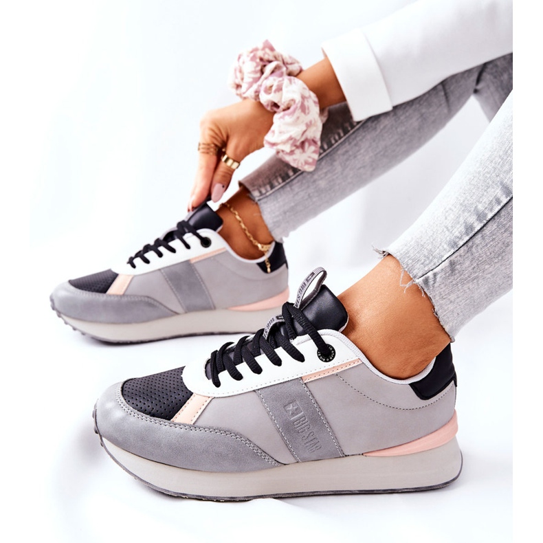 Zapatos Deportivos Memory Foam Big Star II274398 Gris-Negro 2