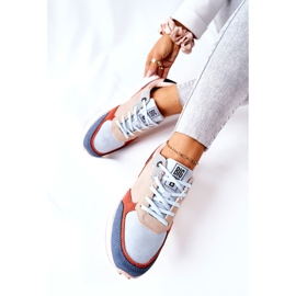 Zapatos Deportivos Memory Foam Big Star II274401 Beige-Azul 2