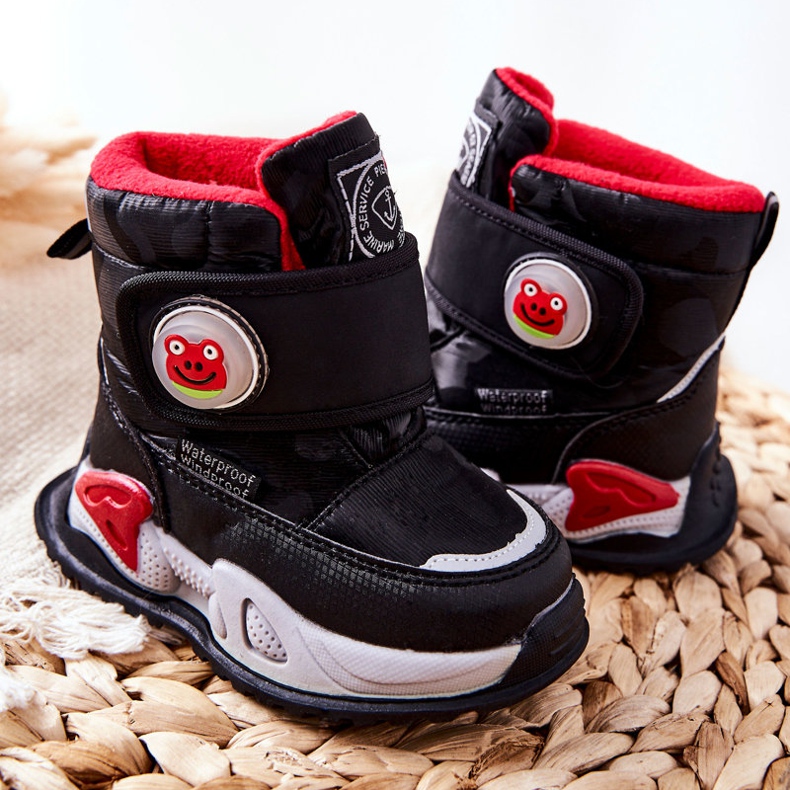 PJ2 Botas de nieve para niños Botas Negro Frenzie 2