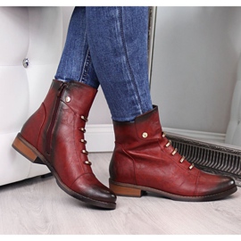 Botas con adornos Jezzi W JEZ52C rojo negro 1