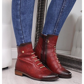 Botas con adornos Jezzi W JEZ52C rojo negro 2