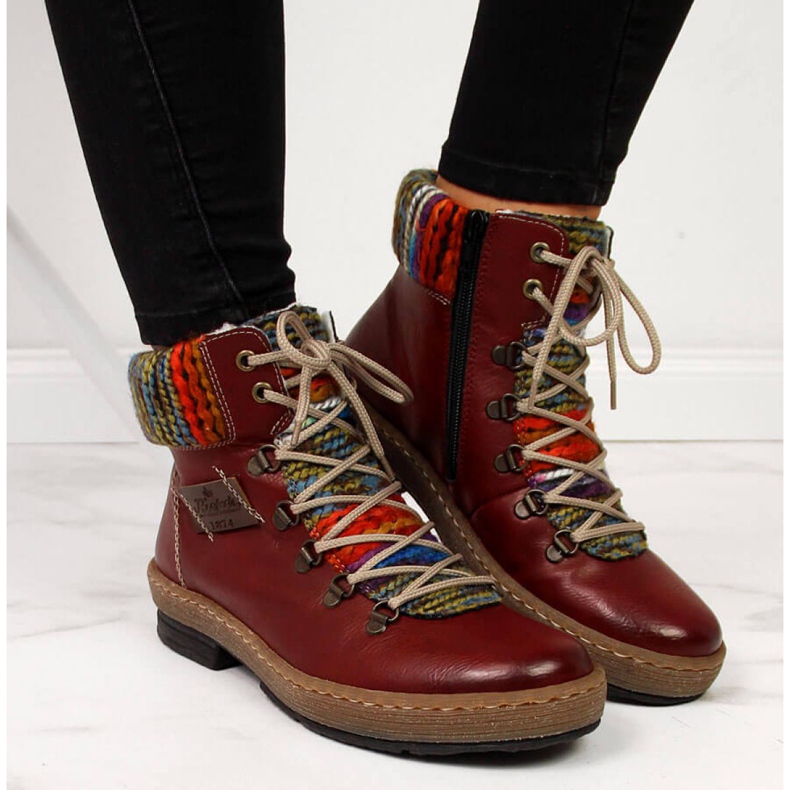 Botas con aislamiento Maroon W Rieker Z6743 rojo 2 Botas con aislamiento Maroon W Rieker Z6743 rojo 2
