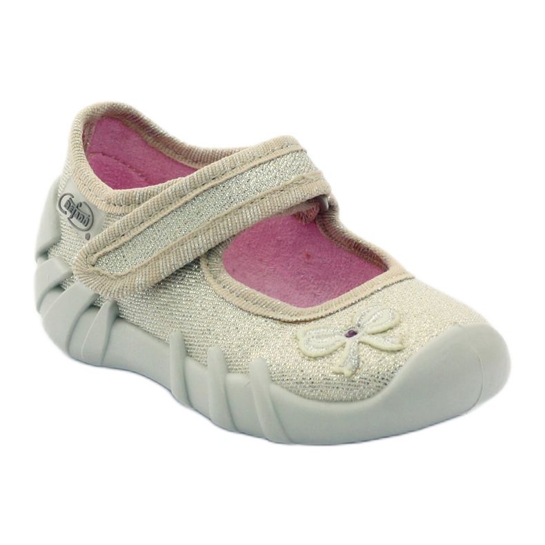 Zapatillas casa niña lazo Befado Dorado 1