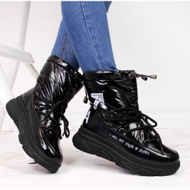 Botas de nieve en la plataforma Vinceza W JAN48A negro 6