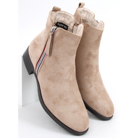 Botas Isabel de gamuza Khaki beige 3