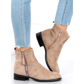 Botas Isabel de gamuza Khaki beige 4