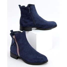 Botas Isabel Navy de ante azul marino 4