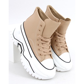 Zapatillas Corbel Khaki de suela alta beige caqui 3