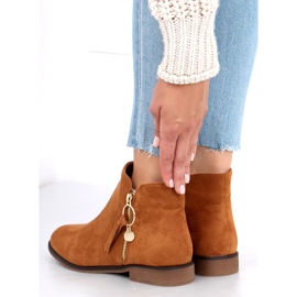 Botines Chelsea de mujer Viki Camel marrón 1