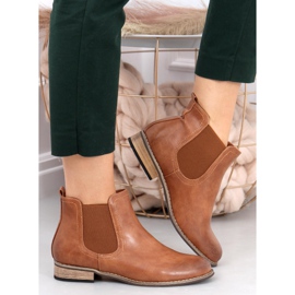 Botas Chelsea clásicas para mujer Gerd Camel marrón 3
