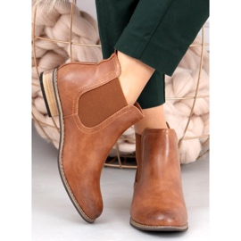 Botas Chelsea clásicas para mujer Gerd Camel marrón 5