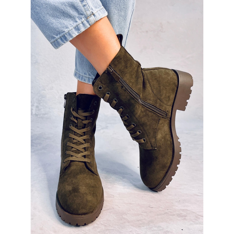 Trabajadores con cordones de Bente Green verde 2