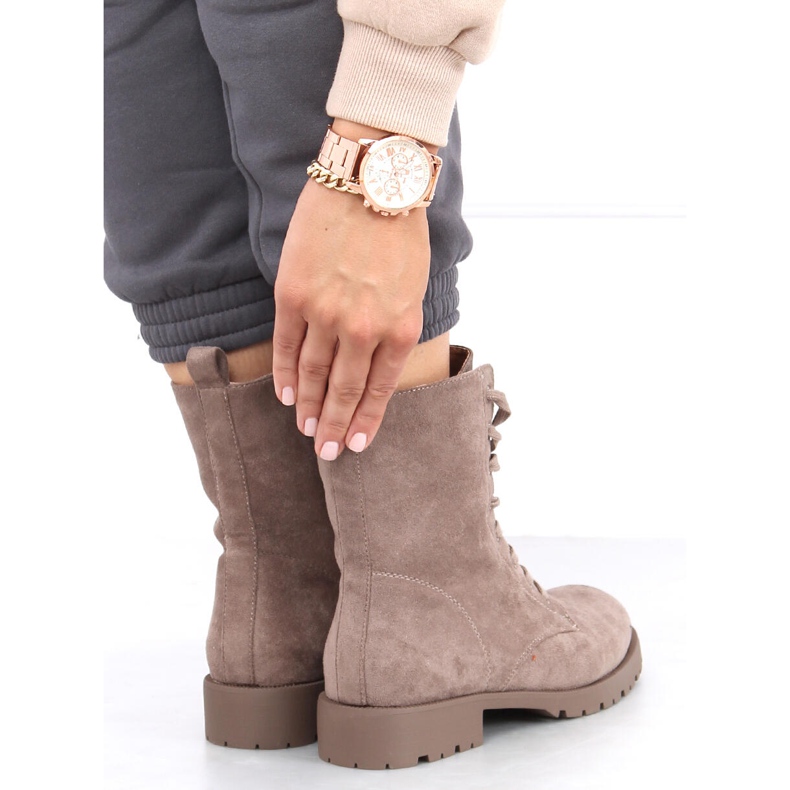 Trabajadores con cordones de Bente Khaki beige 1 Trabajadores con cordones de Bente Khaki beige 1