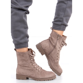 Trabajadores con cordones de Bente Khaki beige 2 Trabajadores con cordones de Bente Khaki beige 2