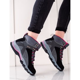 Zapatos de trekking MCKEYLOR negro rosa gris 2