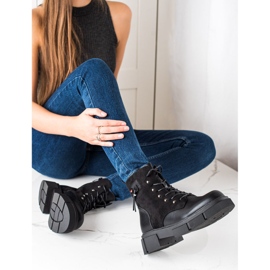 W. Potocki Botas con cordones en la plataforma Potocki negro 4