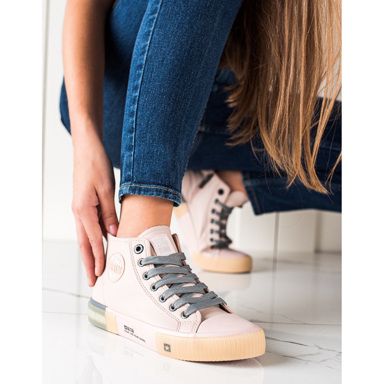Zapatillas de mujer Big Star II274138 rosado 2