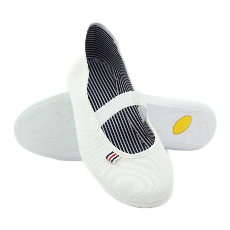 Zapatillas de mujer blancas Befado 493Q003 blanco 3
