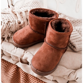 Botas cálidas para niños Botas para la nieve Brown Gooby marrón 1