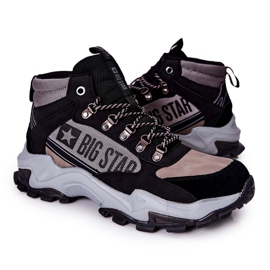 Zapatos Trekking Hombre Big Star II174203 Negro-Gris beige 7