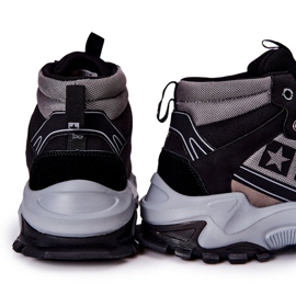 Zapatos Trekking Hombre Big Star II174203 Negro-Gris beige 4