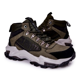 Zapatos Trekking Hombre Big Star II174202 Khaki negro verde 6