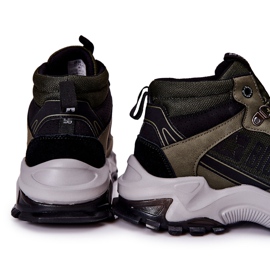 Zapatos Trekking Hombre Big Star II174202 Khaki negro verde 5