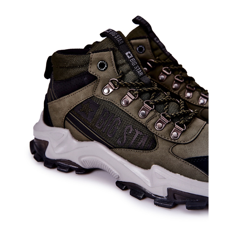 Zapatos Trekking Hombre Big Star II174202 Khaki negro verde 1