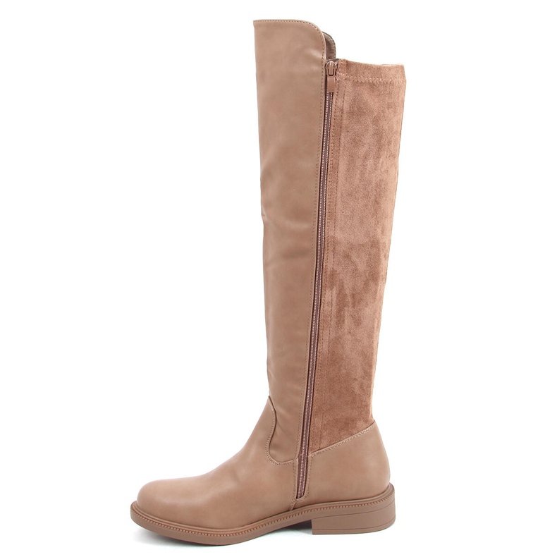Botas de montar de mujer Arles Khaki beige caqui 1