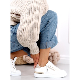 Zapatos deportivos Idda Gold para mujer blanco 2