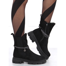 Botines Chelsea con parte superior alta Hilde Black negro 1 Botines Chelsea con parte superior alta Hilde Black negro 1