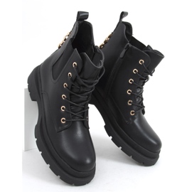 Botas de cordones con cadena Clumsy Black negro 5