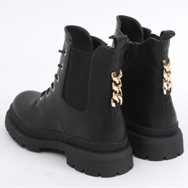 Botas de cordones con cadena Clumsy Black negro 3