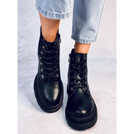 Botas de cordones con cadena Clumsy Black negro 4