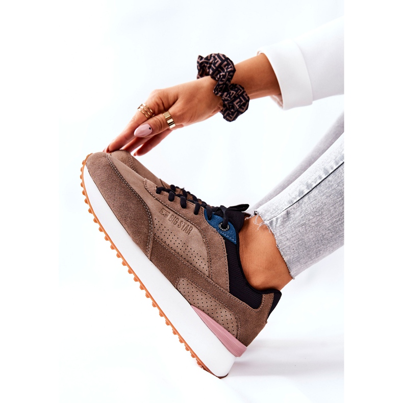 Zapatos Deportivos Memory Foam Big Star II274407 Marrón-Negro 2 Zapatos Deportivos Memory Foam Big Star II274407 Marrón-Negro 2