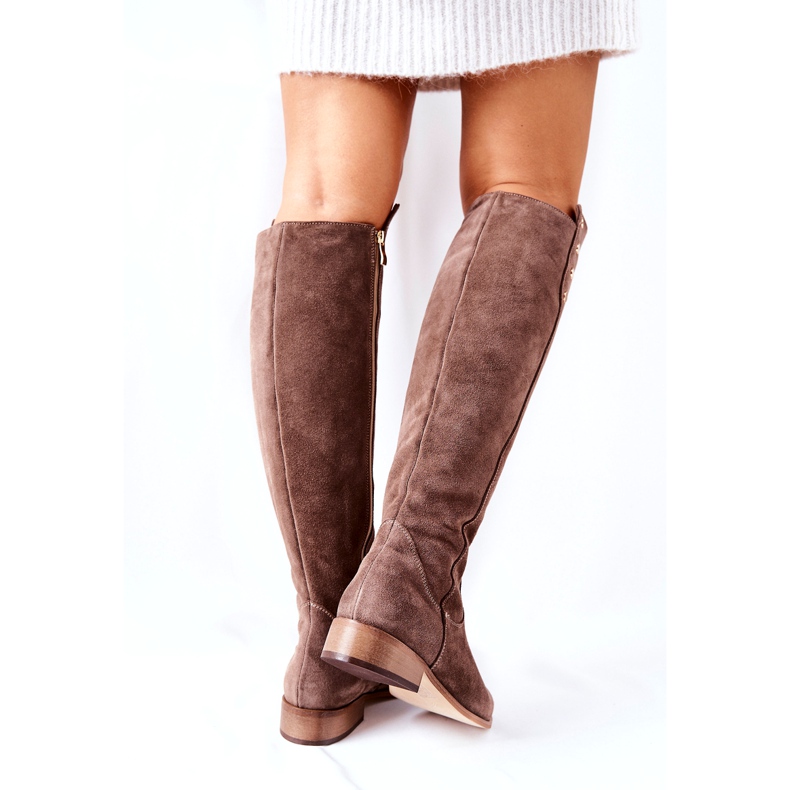 Lewski Shoes Botas Piel Ante Terciopelo Tierra 2840 beige 4