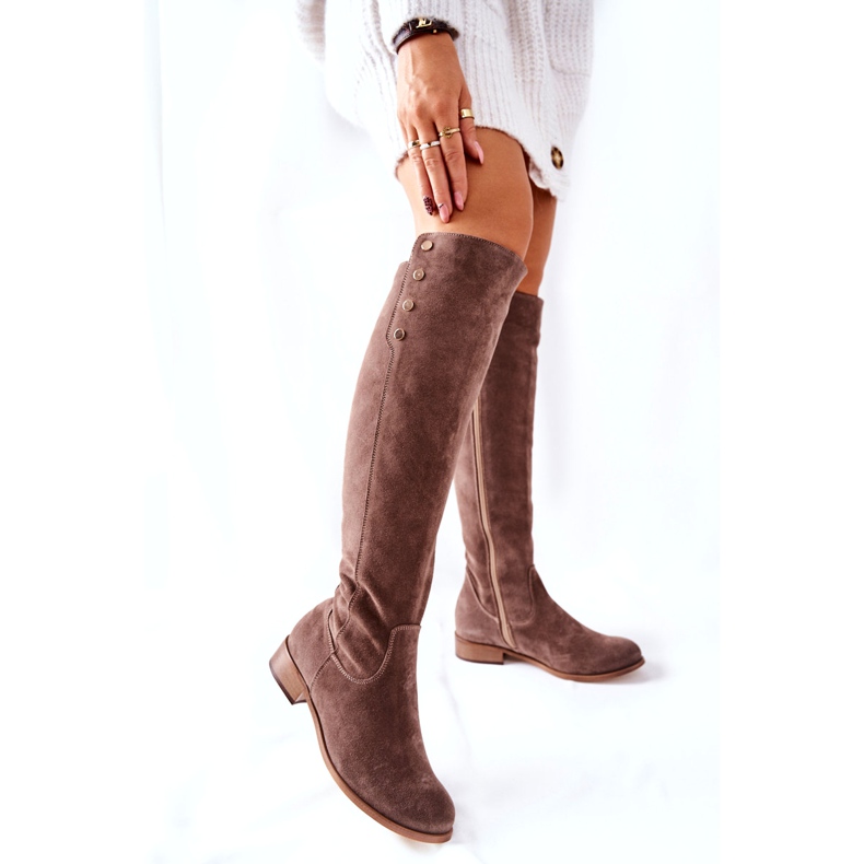 Lewski Shoes Botas Piel Ante Terciopelo Tierra 2840 beige 5