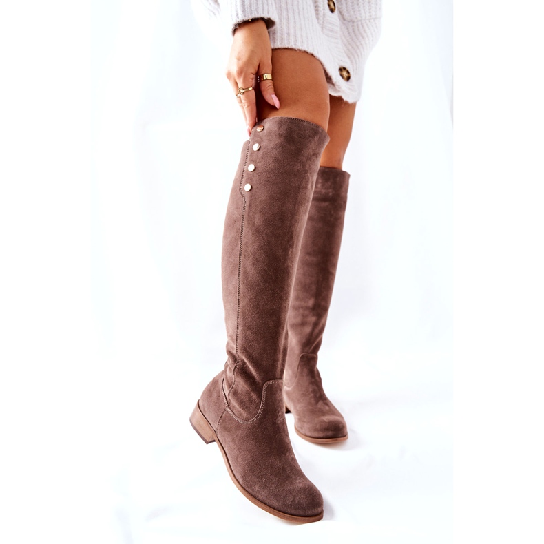 Lewski Shoes Botas Piel Ante Terciopelo Tierra 2840 beige 6