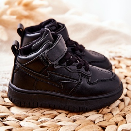 FR1 Zapatos Deportivos Altos Infantiles Bartnie Negro 3